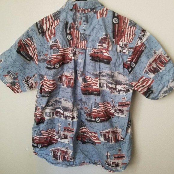 BUCKHORN RIVER Mens Button Front Shirt Short Sleeve MEDIUM - Picture 3 of 3